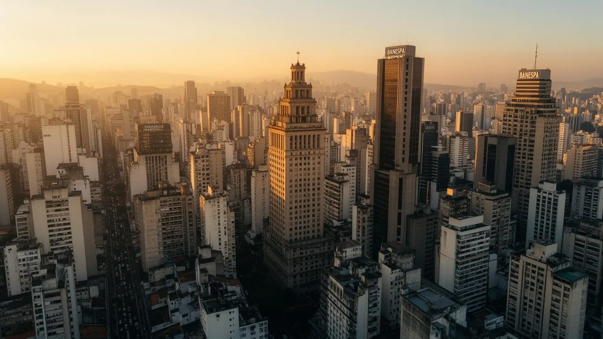 Skyline do centro de São Paulo, onde fica a sede da Serra Saúde